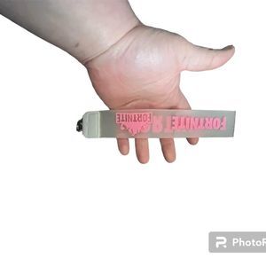 Official Fortnite gear  Heavy duty, lanyard keychain in pink or red.